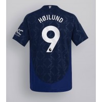 Dres Manchester United Rasmus Hojlund #9 Preč 2024-25 Krátky Rukáv